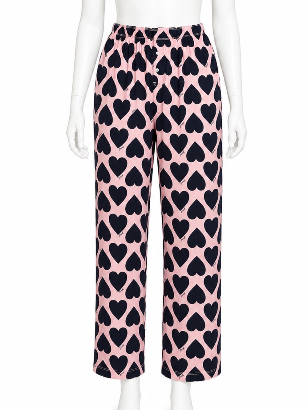 PINK Victoria's Secret Dusty Pink Heart Lounge Pants size medium